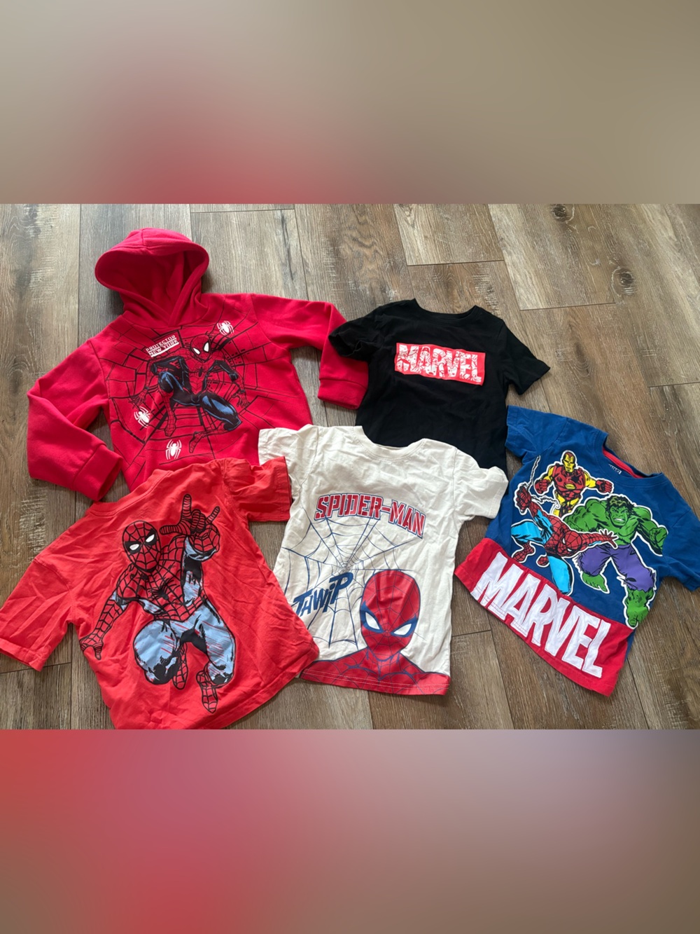 Marvel Spider-Man Red Hoodie for Kids bundle size 5/6